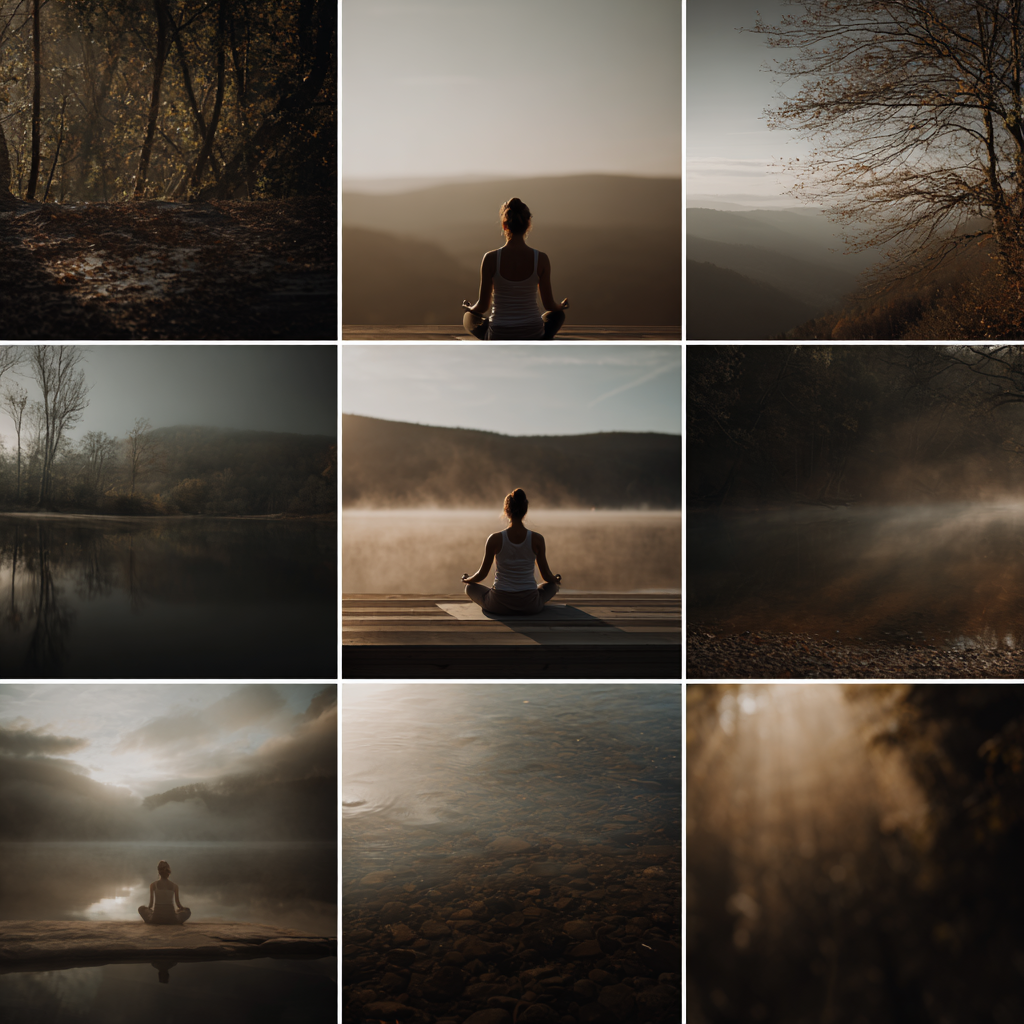 Йога практика в спокойна обстановка